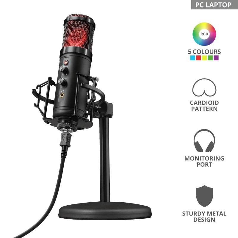 Trust GXT 256 Exxo USB Streaming Microphone