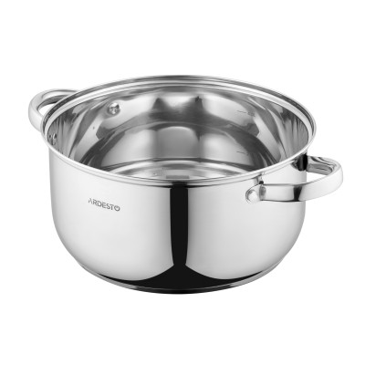 ARDESTO Кастрюля Gemini Gourmet, скляна кришка, 5 л, нержавіюча сталь
