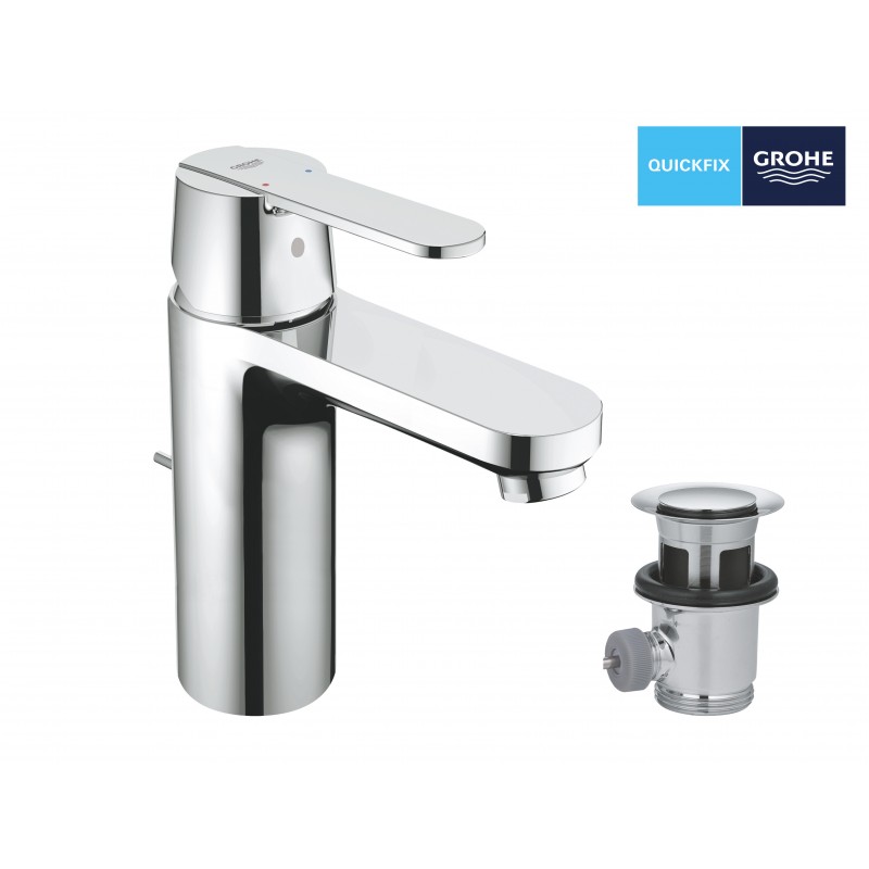 Grohe Змішувач для раковини Get M довж. виливу - 122мм, неповоротний, 1 важіль, хром