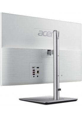 Acer Комп'ютер персональний моноблок Aspire C24-195ES 23.8" FHD Intel U7-155U, 16GB, F512GB, UMA, WiFi, кл+м, 3р, без ОС, сірий