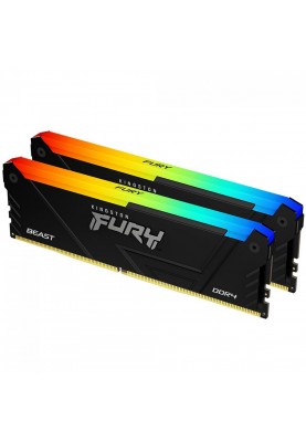 Kingston Пам'ять ПК DDR4 64GB KIT (32GBx2) 3200 FURY Beast RGB