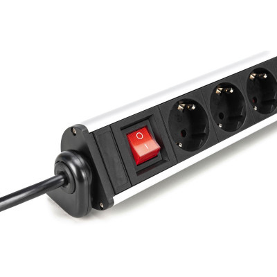 Digitus Блок розеток Office, 6xSchuko 16A, 3xUSB 2A, вимикач, 1.5м, вилка Schuko
