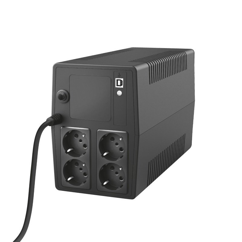 Trust Джерело безперебійного живлення Paxxon 1000VA UPS with 4 standard wall power outlets BLACK