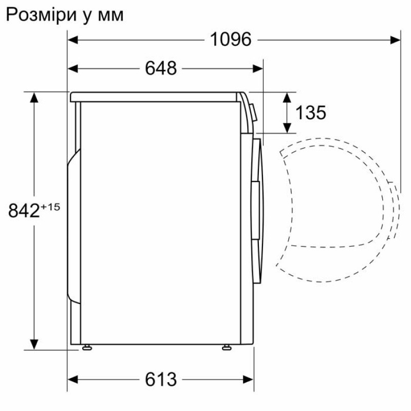 Siemens Сушильна машина тепловий насос, 9кг, A++, 61см, дисплей, білий