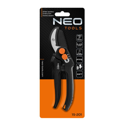 Neo Tools Секатор контактний, d різу 15мм, 185мм, 169г