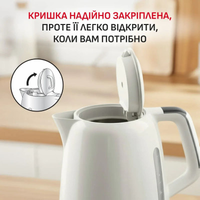 Tefal Електрочайник Tefal Soleil+ 1.7л, Strix, пластик, бежевий Tefal Електрочайник Tefal Soleil+ 1.7л, Strix, пластик, бежевий
