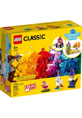 LEGO Конструктор Classic Прозорі кубики для творчості 11013