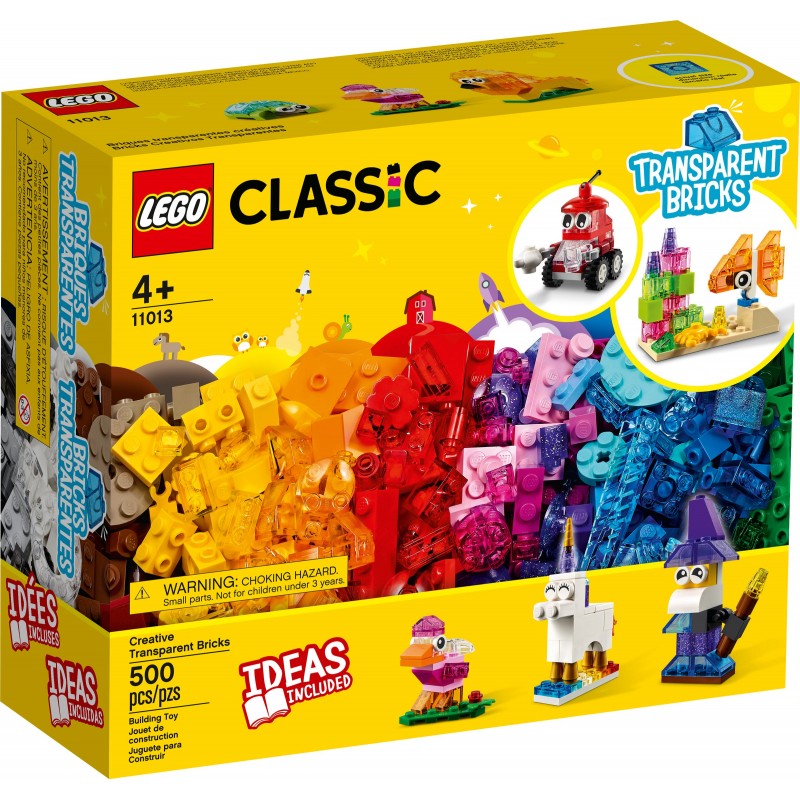 LEGO Конструктор Classic Прозорі кубики для творчості 11013