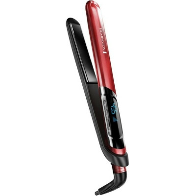 Remington Випрямляч Silk Straightener, 300Вт, 150-235С, дисплей, кейс, кераміка, чорно-червоний