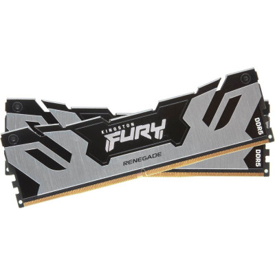 Kingston Пам'ять ПК DDR5 32GB KIT (16GBx2) 7200 FURY Renegade XMP Срібний