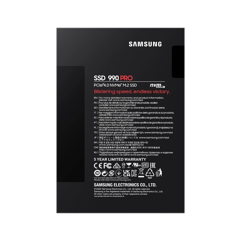 Samsung Накопичувач SSD M.2 4TB PCIe 4.0 990PRO