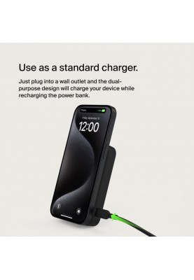 Belkin Акумулятор портативний літій-іонний Power Bank 8000мА·год, 15Вт, MagSafe Qi2, чорний