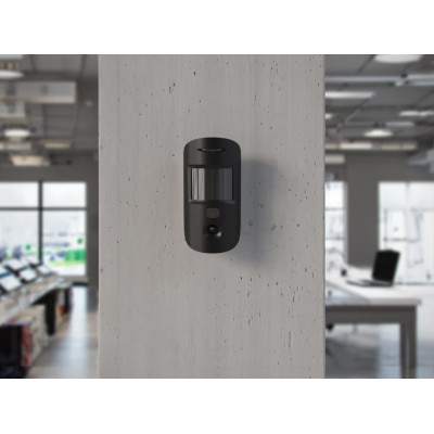 Ajax Датчик руху з покращеною фотофіксацією HDR MotionCam, Jeweller, бездротовий, чорний