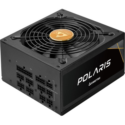 Chieftec Блок живлення Polaris (850W), >90%, 80+ Gold, 135mm FDB, 1xMB 24pin(20+4), 2xCPU 8pin(4+4), 4xMolex, 12xSATA, 2xPCIe 8pin(6+2), 1xPCIe