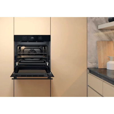 Whirlpool Духовий шафа електричний, 71л, A+, дисплей, конвекція, телескопічні напрямні, чорний