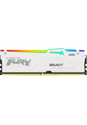 Kingston Пам'ять ПК DDR5 32GB 6000 FURY Renegade White XMP