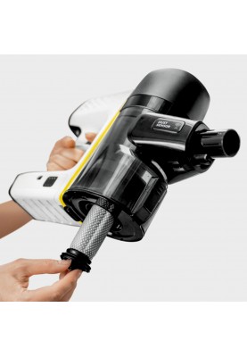 Karcher Пилосос безпровідний VC 7 Cordless yourMax, 350Вт, конт пилок -0.8л, автон. робота до 60хв, вага-2.57кг, HEPA 12, білий