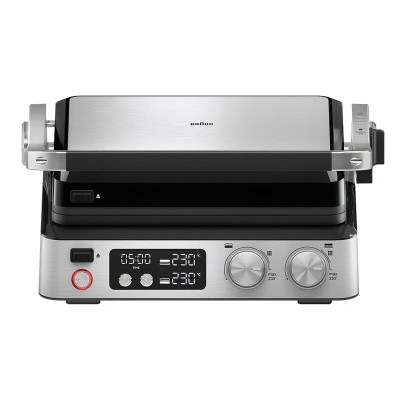 Braun Гриль притискний MultiGrill 7 CG 2000Вт, темп. режимів-3, з'ємні пластини, метал