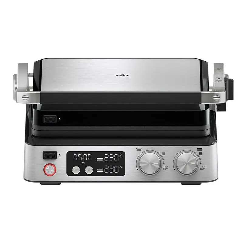 Braun Гриль прижимний MultiGrill 7 CG 2000Вт, темп. режимів-3, з`ємні пластини, метал