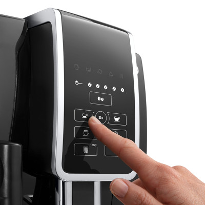Delonghi Кавомашина Dinamica, 1.8л, зерно мелена, автомат.капуч, авторецептів -4, чорний
