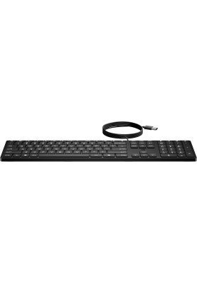 HP Клавіатура мембранна НР 320K, 109key, USB-A, EN/UK, чорний