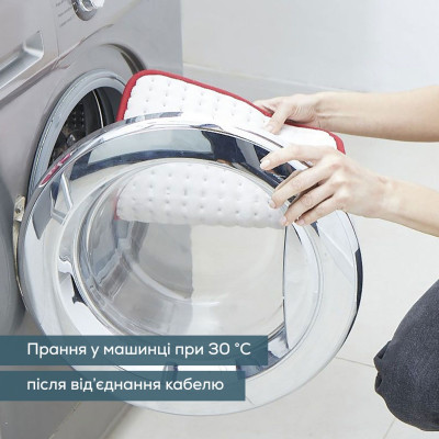 Beurer Електрогрілка, 33х44см, 100Вт, 3 режими, авт. вимкн. через 90 хв, мікроволокно, біло-червоний Beurer Електрогрілка, 33х44см, 100Вт, 3 режими, авт. вимкн. через 90 хв, мікроволокно, біло-червоний