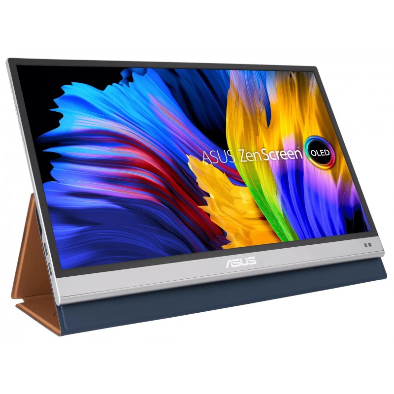 ASUS Монітор портативний 13.3" ZenScreen MQ13AH mHDMI, 2xUSB-C, OLED, 1ms, DCI-P3 100%, HDR10, Cover