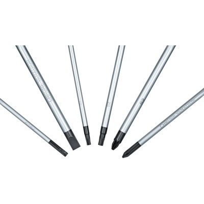 Bosch Набір викрутка 6шт, SL 3.5, 6.5 мм, Т15х75мм, Т20х100мм, PH1x100мм, PZ2x125 мм