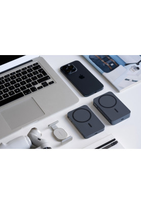 2E Акумулятор портативний літій-іонний Power Bank Wireless QI 5000мА·рік, 20Вт, PD, синій