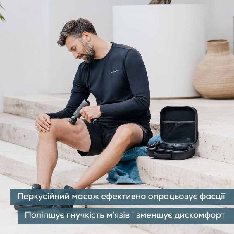 Beurer Масажер для тіла, літій- іонний акум., вага - 1,035кг, змінний чохол, чорний