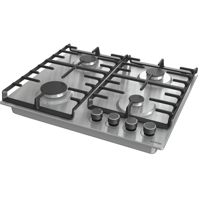 Gorenje Комплект духовка електрична BO6735E02X + поверхня газова G642ABX), 743551, нерж