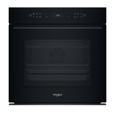 Whirlpool Духовий шафа електричний, 73л, A+, дисплей, конвекція, піроліз, телескопічні напрямні, чорний