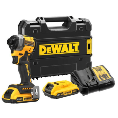 DeWALT Шурупокрут ударний акумуляторний  XR Li-Ion 18В акб 2х2А·год 206Нм 3250об/хв 3800уд/хв кейс TSTAK, ЗП 0.95кг