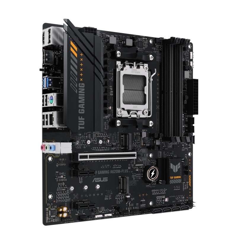 ASUS Материнcька плата TUF GAMING A620M-PLUS sAM5 A620 4xDDR5 HDMI DP mATX