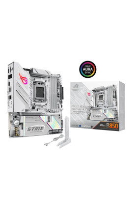 ASUS Материнська плата ROG STRIX B850-G GAMING WIFI sAM5 B850 4xDDR5 M.2 HDMI DP WiFi BT mATX білий