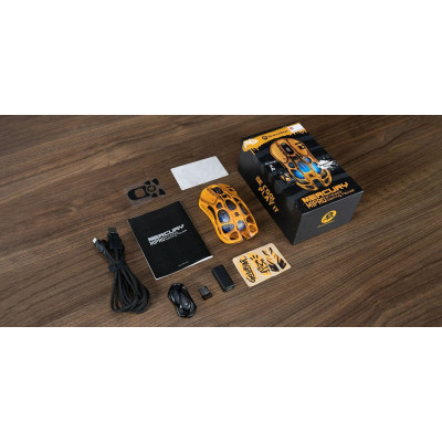 GravaStar Миша GravaStar Mercury M1 Pro, magnesium alloy body, BT/WL/USB-A, RGB, Battle-Worn Yellow GravaStar Миша GravaStar Mercury M1 Pro, magnesium alloy body, BT/WL/USB-A, RGB, Battle-Worn Yellow