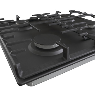 Gorenje Варильна поверхня газова, 60см, чавун, чорний