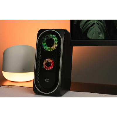2E Акустична система PCS234 RGB, 2.0, USB, Black