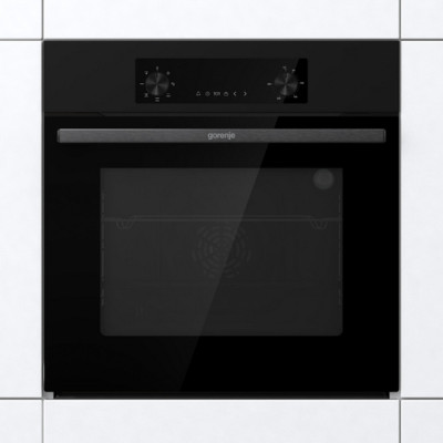 Gorenje Духова шафа електрична, 61л, A, дисплей, конвекція, чорний