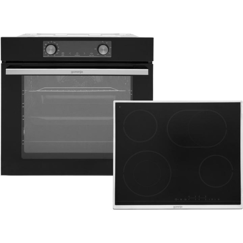 Gorenje Комплект (духовка + поверхня електричні BOSX6737E06BG + ECT43X), 738885, чорний