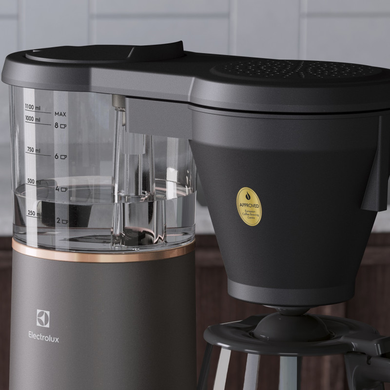 Electrolux Кавоварка крапельна, 1,25л, мелена, чорний