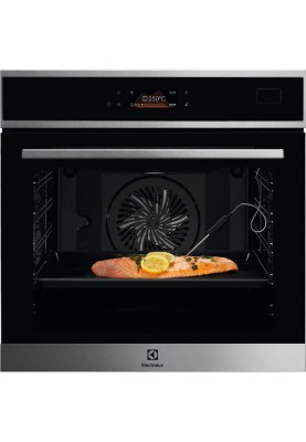 Electrolux Духовий шафа електричний, 70л, А++, пара, дисплей, конвекція, ф-ція пароварки, телескопічні напрямні, чорний