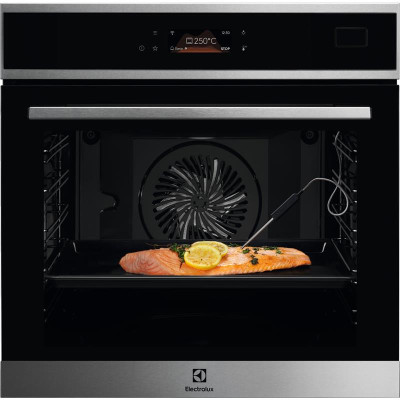 Electrolux Духовий шафа електричний, 70л, А++, пара, дисплей, конвекція, ф-ція пароварки, телескопічні напрямні, чорний