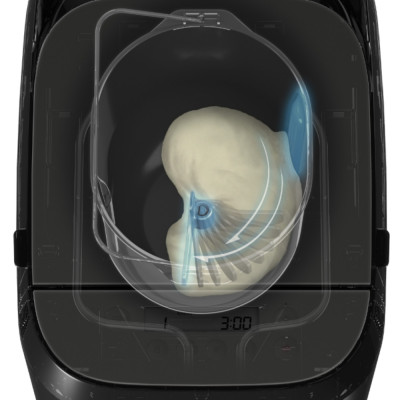 Panasonic Хлібопічка 700Вт, програм-18, макс.ваг -1кг, форма-круг, пластик, чорний