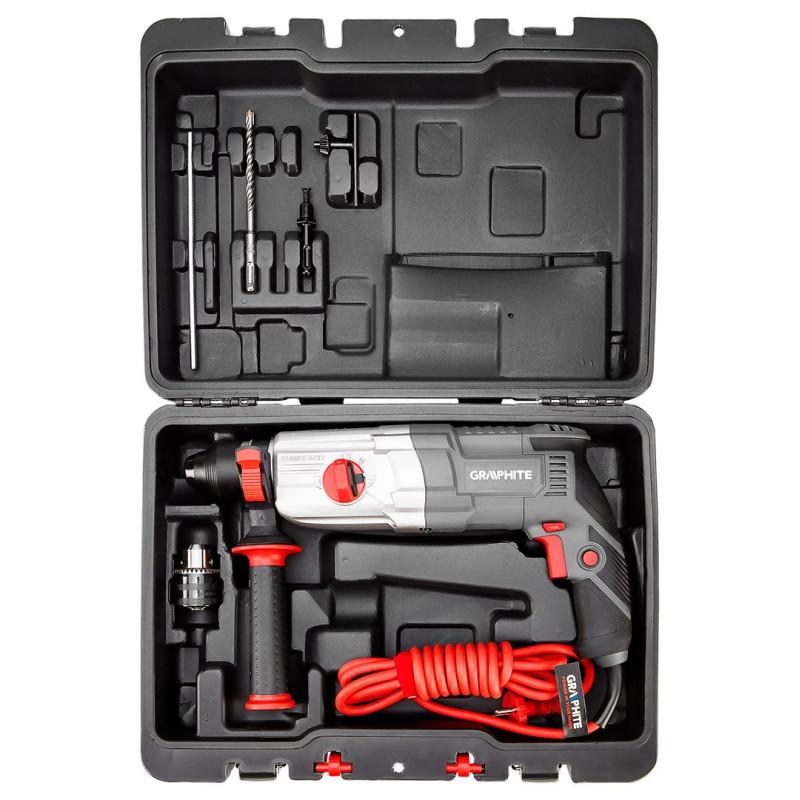 Graphite Перфоратор SDS-plus 800Вт 2.8Дж кейс 3.28кг