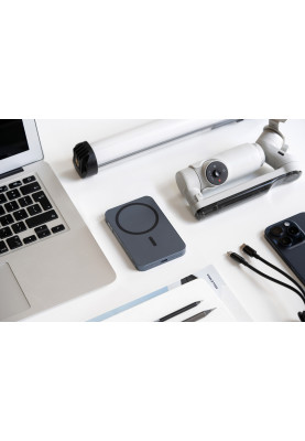 2E Акумулятор портативний літій-іонний Power Bank Wireless QI 5000мА·год, 20Вт, PD, синій
