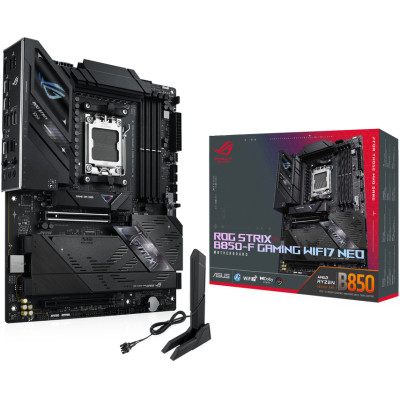 ASUS Материнcька плата ROG STRIX B850-F GAMING NEO sAM5 B850 4xDDR5 M.2 HDMI DP USB ATX ASUS Материнcька плата ROG STRIX B850-F GAMING NEO sAM5 B850 4xDDR5 M.2 HDMI DP USB ATX