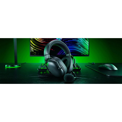 Razer Гарнітура BlackShark V3 Gen-2, USB-A/WL/BT, чорний