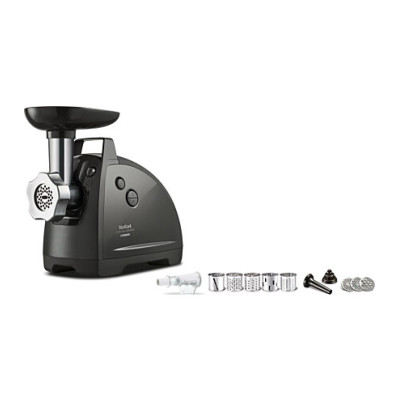 Tefal М'ясорубка HVB Plus, 2000Вт, 2.6кг/хв, 3 решітки, насадка для ковбас, кеббе, томатів, 5 терок, пластик/метал, чорний Tefal М'ясорубка HVB Plus, 2000Вт, 2.6кг/хв, 3 решітки, насадка для ковбас, кеббе, томатів, 5 терок, пластик/метал, чорний