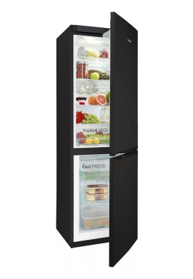 SNAIGE Холодильник з нижн. мороз., 185x60х65, холод.відд.-214л, мороз.відд.-88л, 2дв., A++, ST, чорний